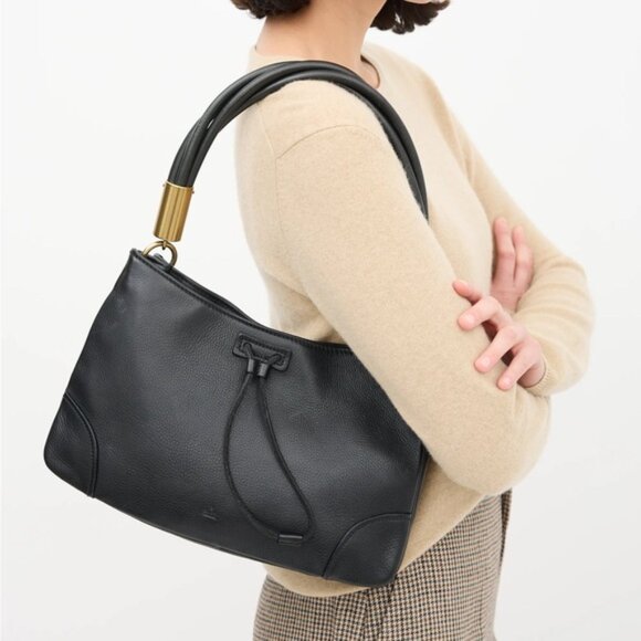 Gucci Jackie Black Leather Twist Handle Shoulder Bag - Picture 2 of 15